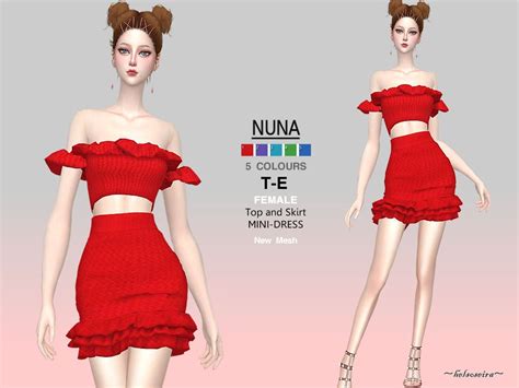 Helsoseiras Nuna Top N Skirt Mini Dress Helsoseira Skirt Mini