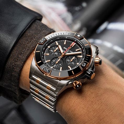 Breitling Super Chronomat B Mm Black Ub B U