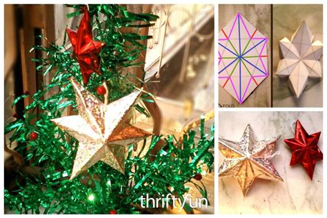 Making 3d Paper Star Christmas Ornaments Thriftyfun