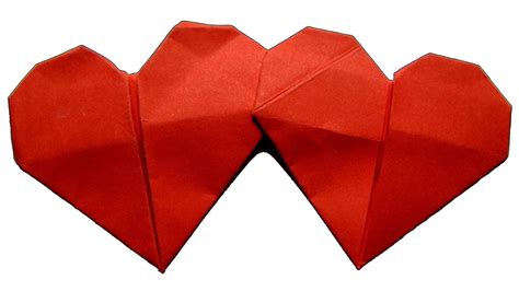 How To Make An Origami Double Heart Origami Wonderhowto