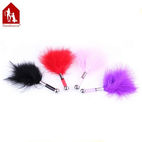 Davidsource 18cm06 Black Pink Red Feather Butt Plug Whip Spanking