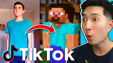 Funny Viral Minecraft Tik Tok Reaction Youtube