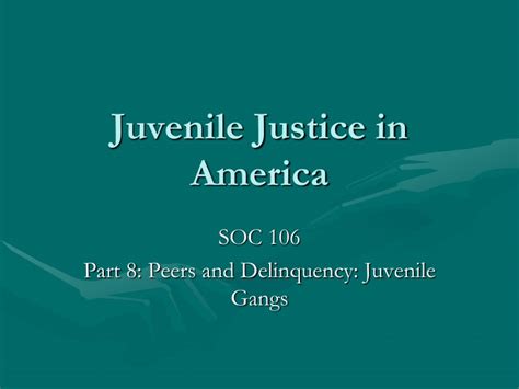 Ppt Juvenile Justice In America Powerpoint Presentation Free