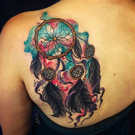 25 colorful dream catcher tattoo that will be uniquely your own body art