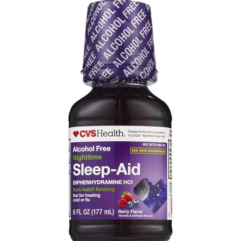 CVS Health Nighttime Sleep Aid Liquid, Berry (FSA Eligible) - CVS Pharmacy