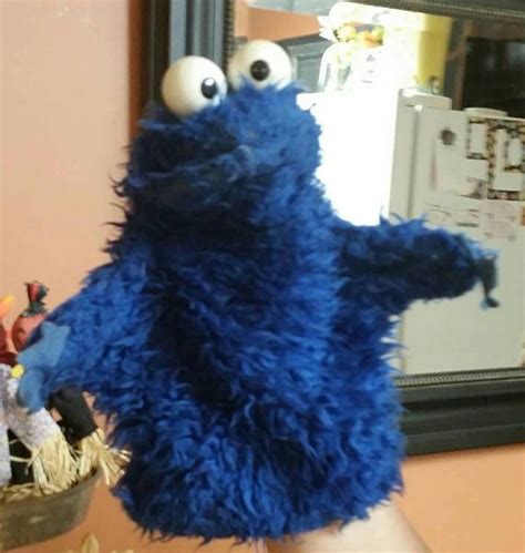 Vintage Sesame Street Cookie Monster Hand Puppetjim Etsy Sesame