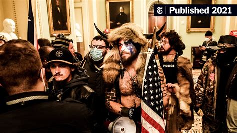 Capitol Rioter Known As Qanon Shaman Pleads Guilty The New York Times