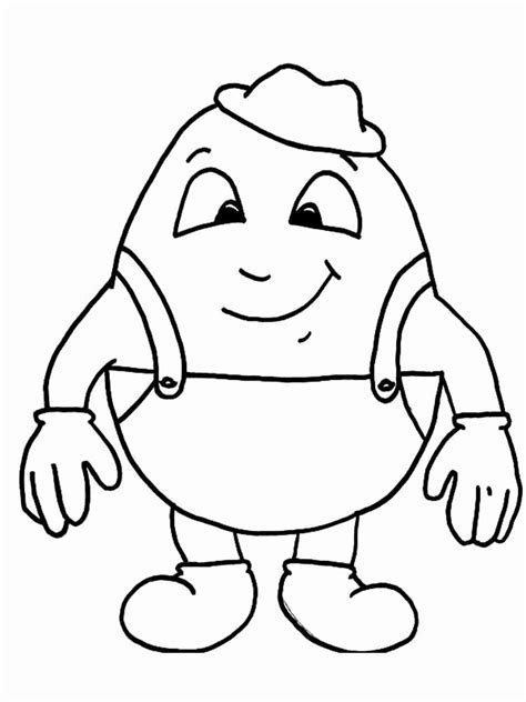 Printable Humpty Dumpty Coloring Pages - Thekidsworksheet