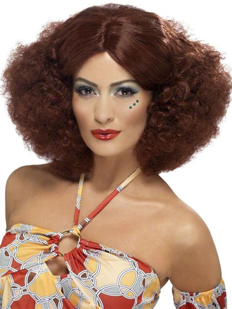 70s Stack Perm Auburn Wig Totally Costumes Fancy Dress Wigs Halloween Wigs Afro Wigs