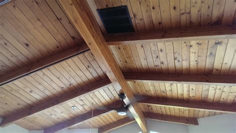 Install vaulted ceiling insulation with batts. insulation - Insulating a post and beam construction roof ...