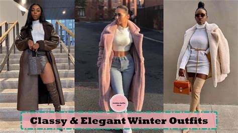 elegant stylish classy fashion winter outfits ideas winter attire winter wear youtube