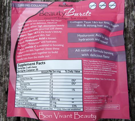 Is vitamin c good for health? Bon Vivant Beauty: Neocell Beauty Bursts: Can a Collagen ...