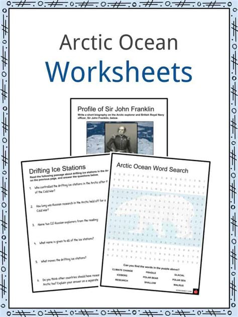 Arctic Ocean Facts Worksheets Geography History And Location For Kids