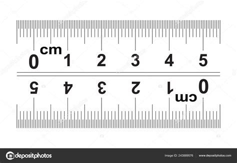 Ruler Centimeter Ruler Direction Marking Ruler Left Right Right Left
