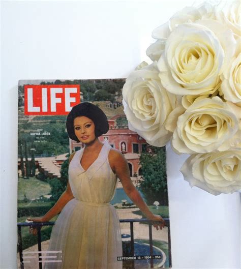 Sophia Loren Gracing The Cover Of Life Magazine In 1964 Showing
