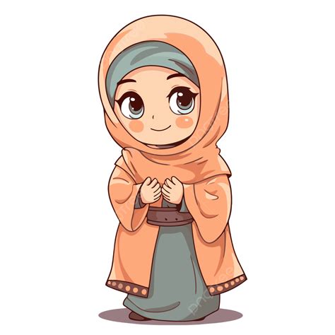 Muslimah Clipart Cartoon Islamic Muslim Cartoon Girl In Hijab Koç