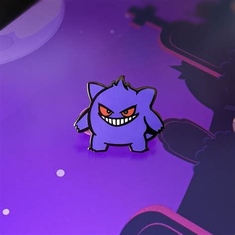 Gastly Haunter Gengar Mini Pokemon Enamel Pins Halloween Etsy Uk