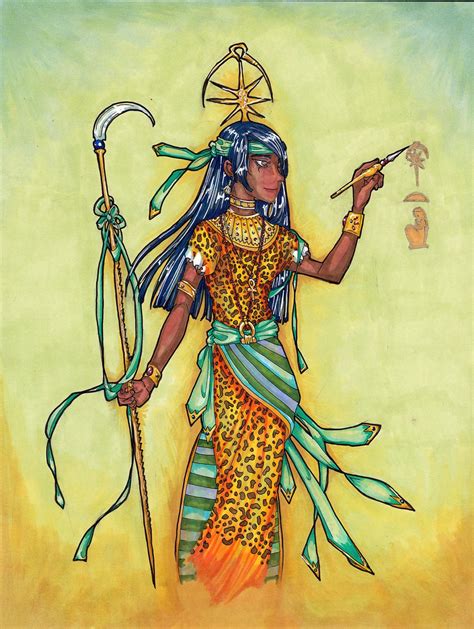 Seshat 8 X 10 By Noumenondoesart On Etsy Egyptian Goddess Tattoo Egyptian Art Egyptian Deity