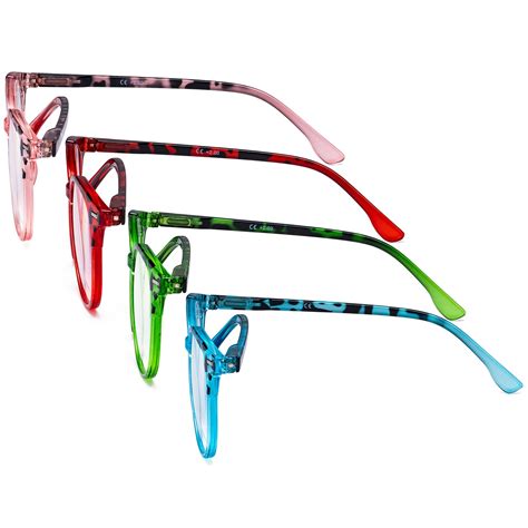 Reading Glasses Round Oversize For Women R9002d 4pack