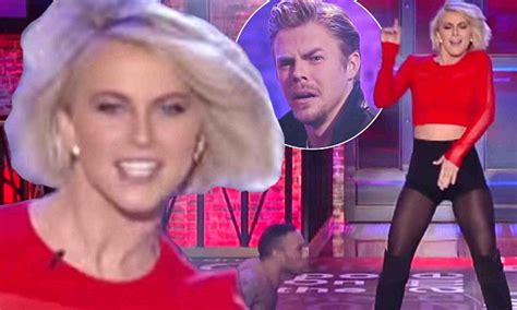 Derek Hough Winces As His Sister Julianne Performs A Raunchy Routine To