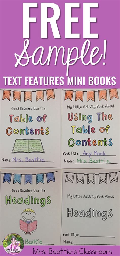 Teaching your students about Text Features? This package contains 28 no ...