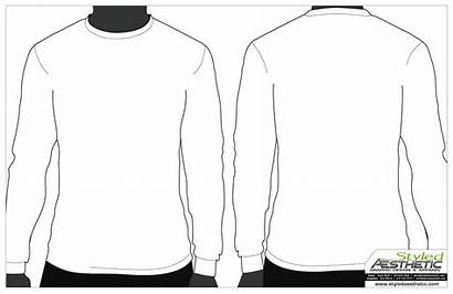 Sleeve Template Shirt Vector Blank Tshirt Psd