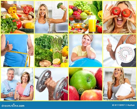 Healthy Fitness People Set Stock Image Image Of Lifestyle Food