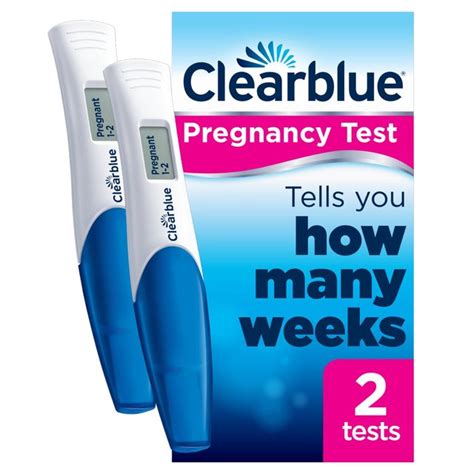 Clearblue Digital Pregnancy Test 2 Per Pack From Ocado