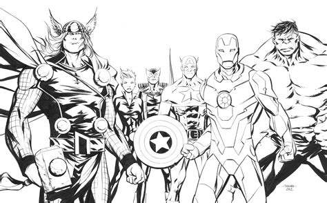 Dibujos De Avengers Superhéroes Para Colorear Páginas Imprimibles