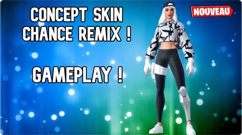 Concept Skin Chance Remix En Noir Et Blanc In Game Sur Fortnite