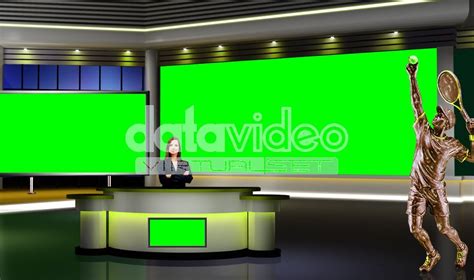 Hand gesture tapping finger studio green screen. Sports 009 TV Studio Set-Virtual Green Screen Background ...