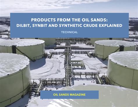 Products From The Oil Sands Dilbit Synbit And Synthetic Crude
