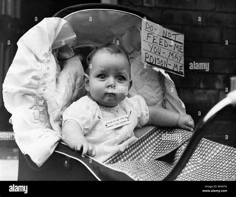 Baby Paul In His Pram With The Notice That Must Be Observed November