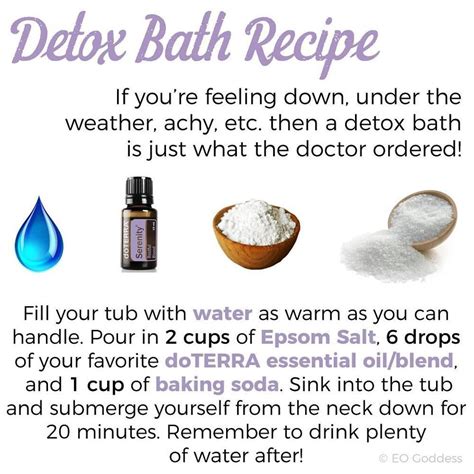 detox bath recipe detox bath recipe bath recipes essential oils wellness