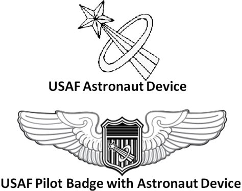 USAF Astronaut Device.png | Badge, Astronaut, Usaf