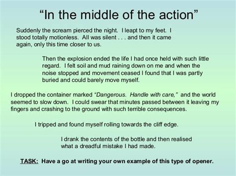 👍 5 Sentence Story Openers Writing Using Suspense And Sentence Openers