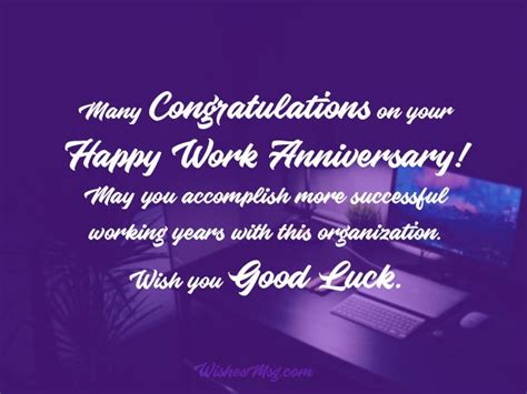 Work Anniversary Wishes And Messages Wishesmsg Cloud Hot Girl Hot Sex