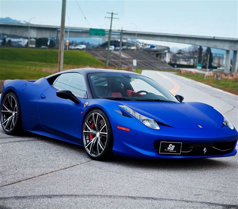 Matte Blue Ferrari 458 Italia Carflash Rides Pinterest Ferrari