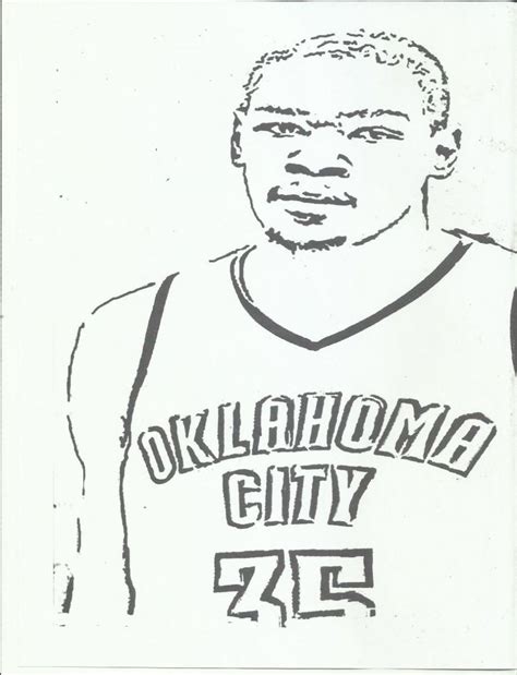 kevin durant coloring pages coloring home