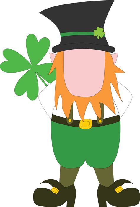 Make A Fun Picture In Paint Leprechaun Face Cut Out Clipart Full
