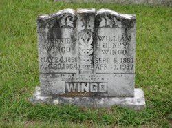 I think there are some things. William Henry Wingo (1857-1937) - Find A Grave Memorial