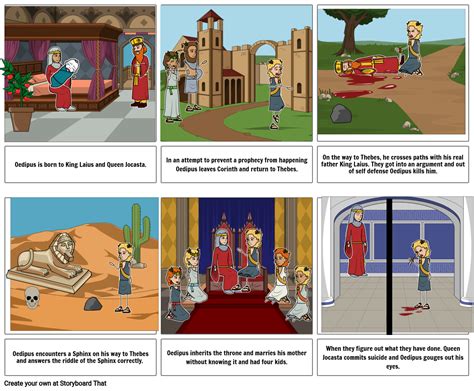 Oedipus Myth Storyboard Storyboard By 7738a8da