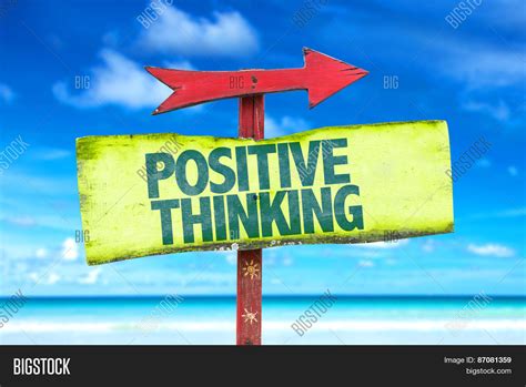 Positive Thinking Sign Image And Photo Free Trial Bigstock