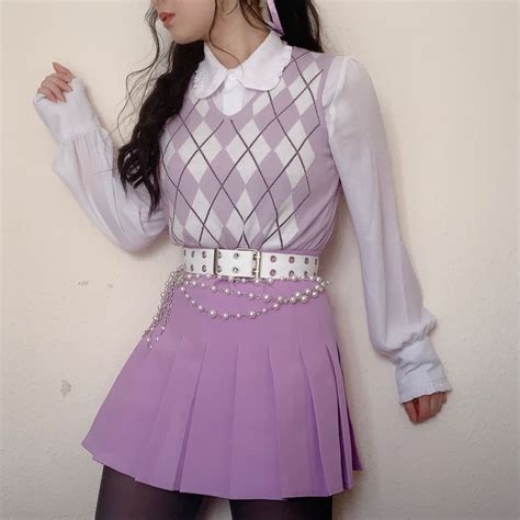 Purple 💜 Purple Outfits Lilac Outfits Kawaii Fashion Outfits