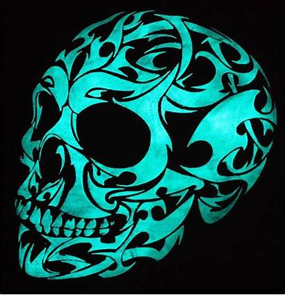 Skull Gothic Dark Glow 3d Painting Skulls