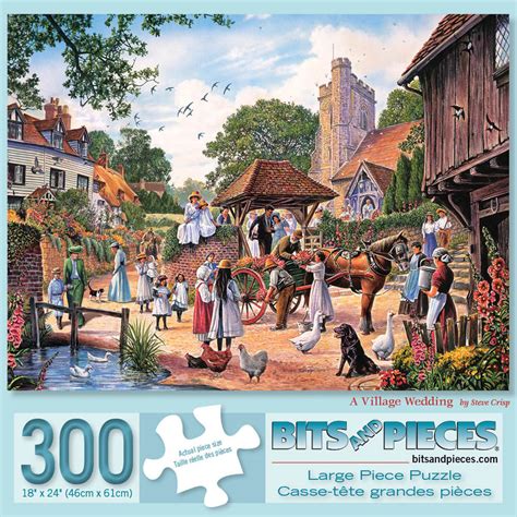 A Village Wedding 300 Large Piece Jigsaw Puzzle Bits And Pieces