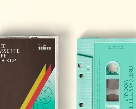 Personalizable audio cassette cover mockup in.psd format. Free Cassette Tape Mockup | Free Mockups | PIXPINE