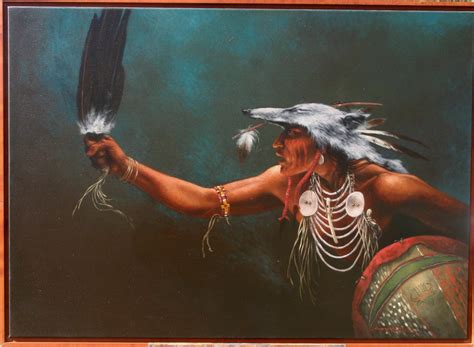 Anderson Kee Navaho Indian Wolf Dancer American Fine Art Native
