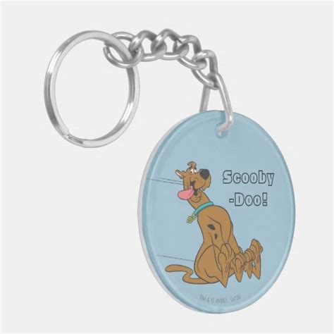 Scooby Doo Slide With Tongue Out Keychain Zazzle