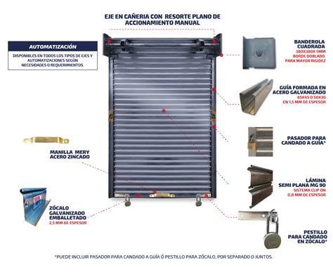 Cerraduras Laterales Para Cortina Met Lica Enrollable